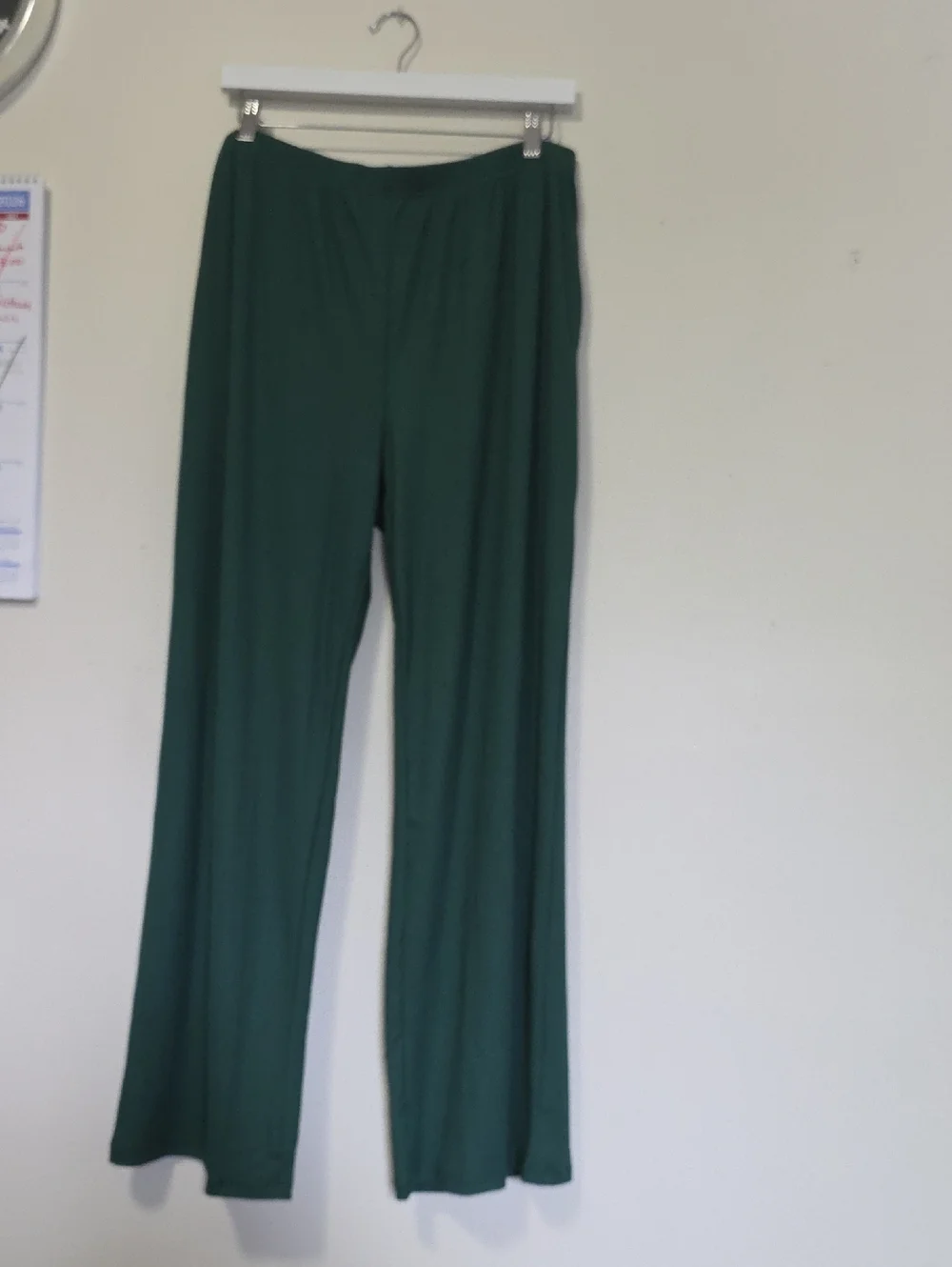 Green Ribbed Tank & Wide-Leg Pants Set With Duster New With Tags XL
